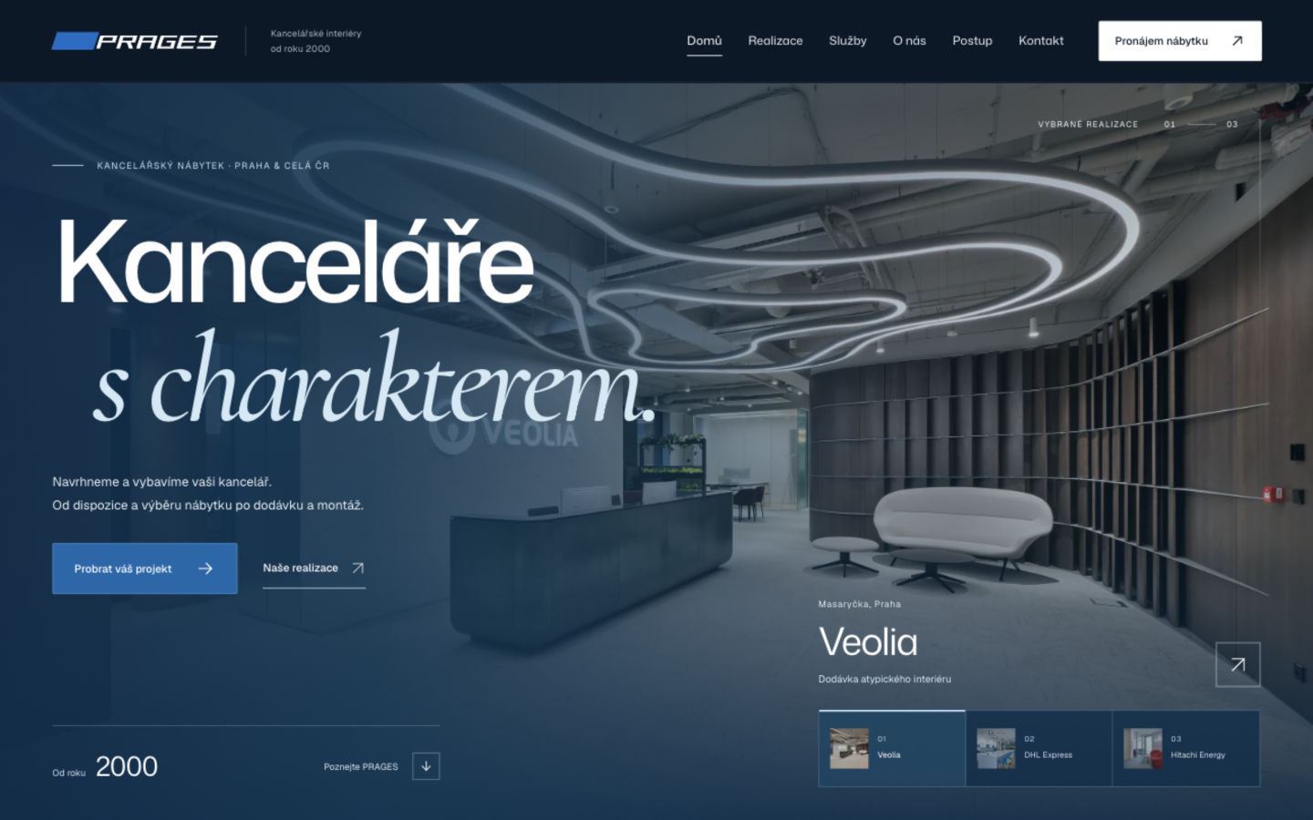PRAGES – náhled webu na MacBooku